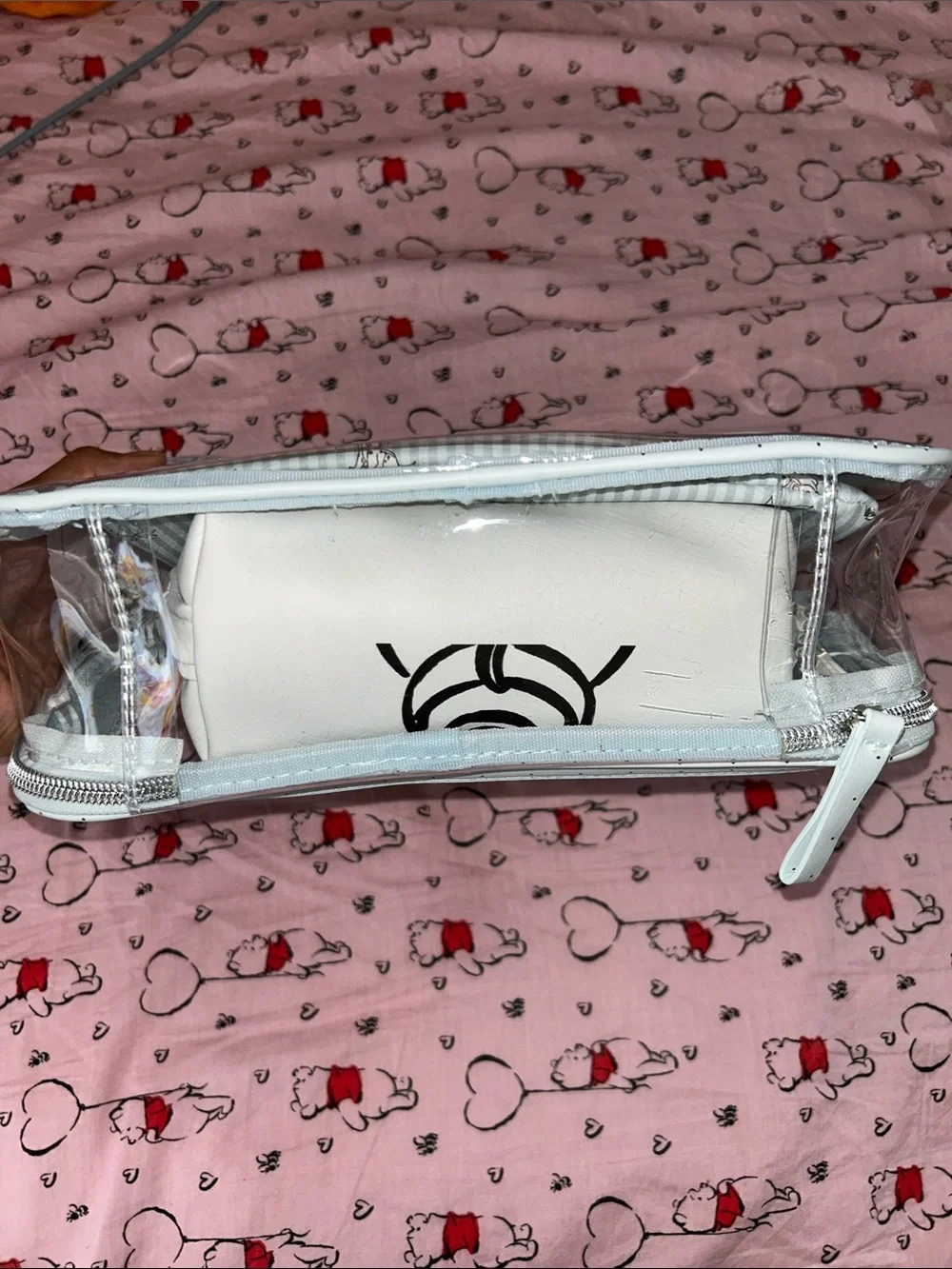 101 Dalmatian White Clear Vinyl Travel Pouch